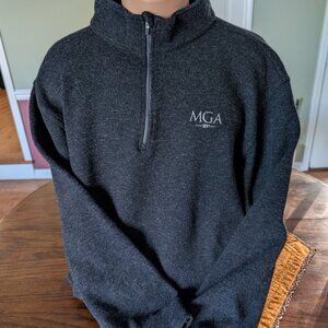 Dunning Sportswear Men's Quarter Zip Black Golf Sweater